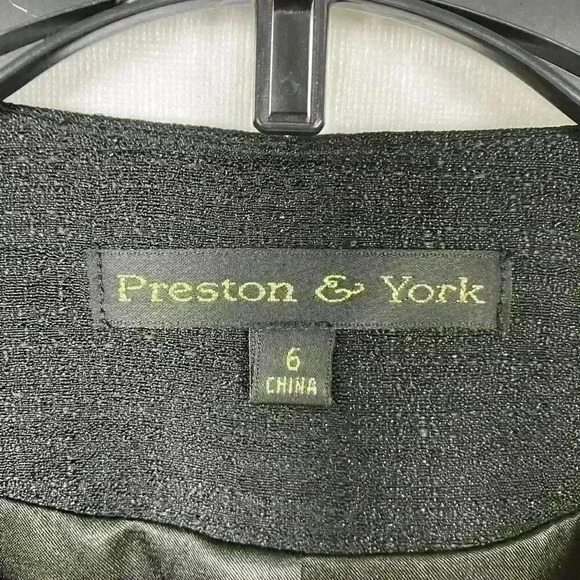 Preston & York Women’s Evening Jackets Black Size 6‎ New Lacey Gold Sparkle $109 - Picture 2 of 12